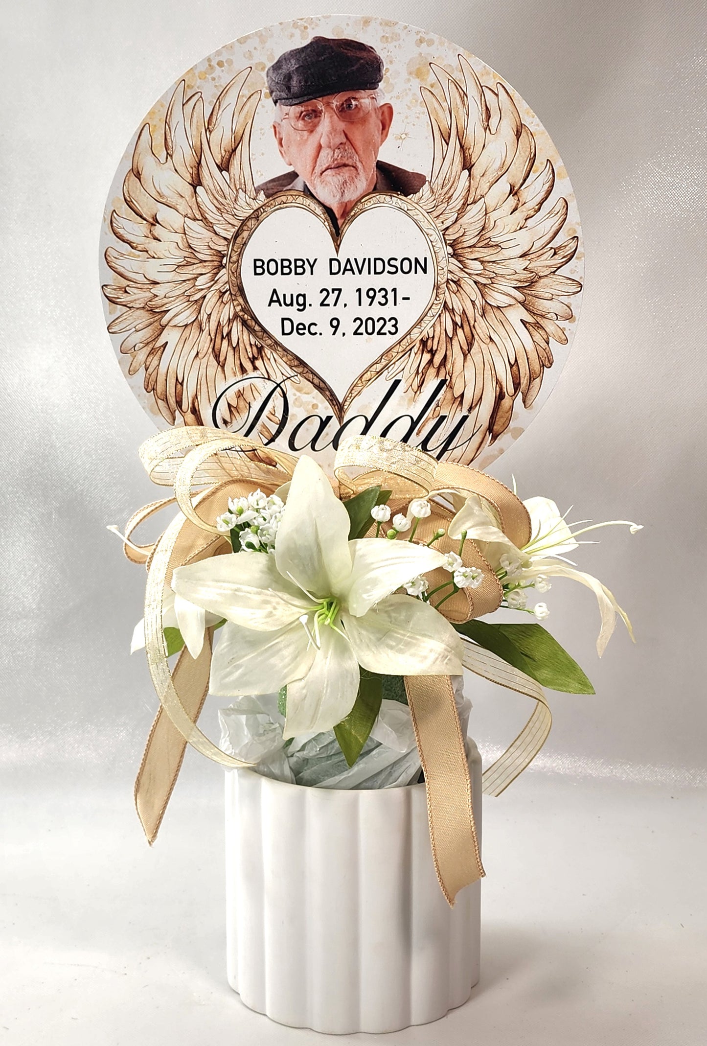 Personalized Memorial Graveside Sign