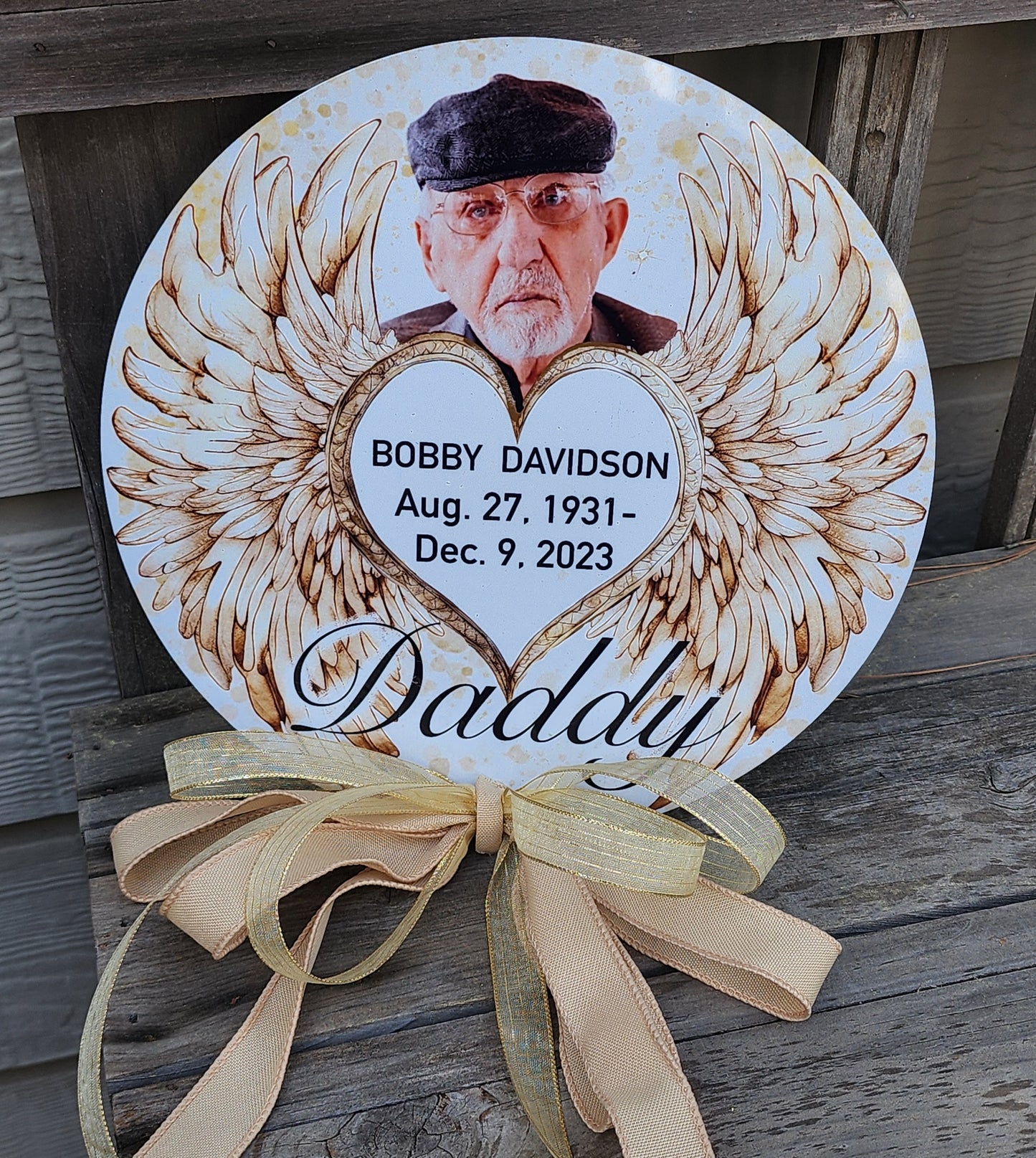 Personalized Memorial Graveside Sign