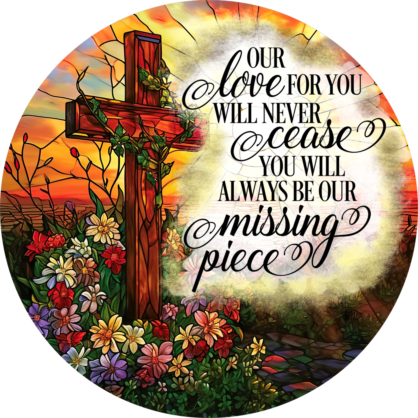 Exclusive Memorial Signs – Elegant Remembrance Tribute – Available in 10" & 11.75" – Cemetery Decor