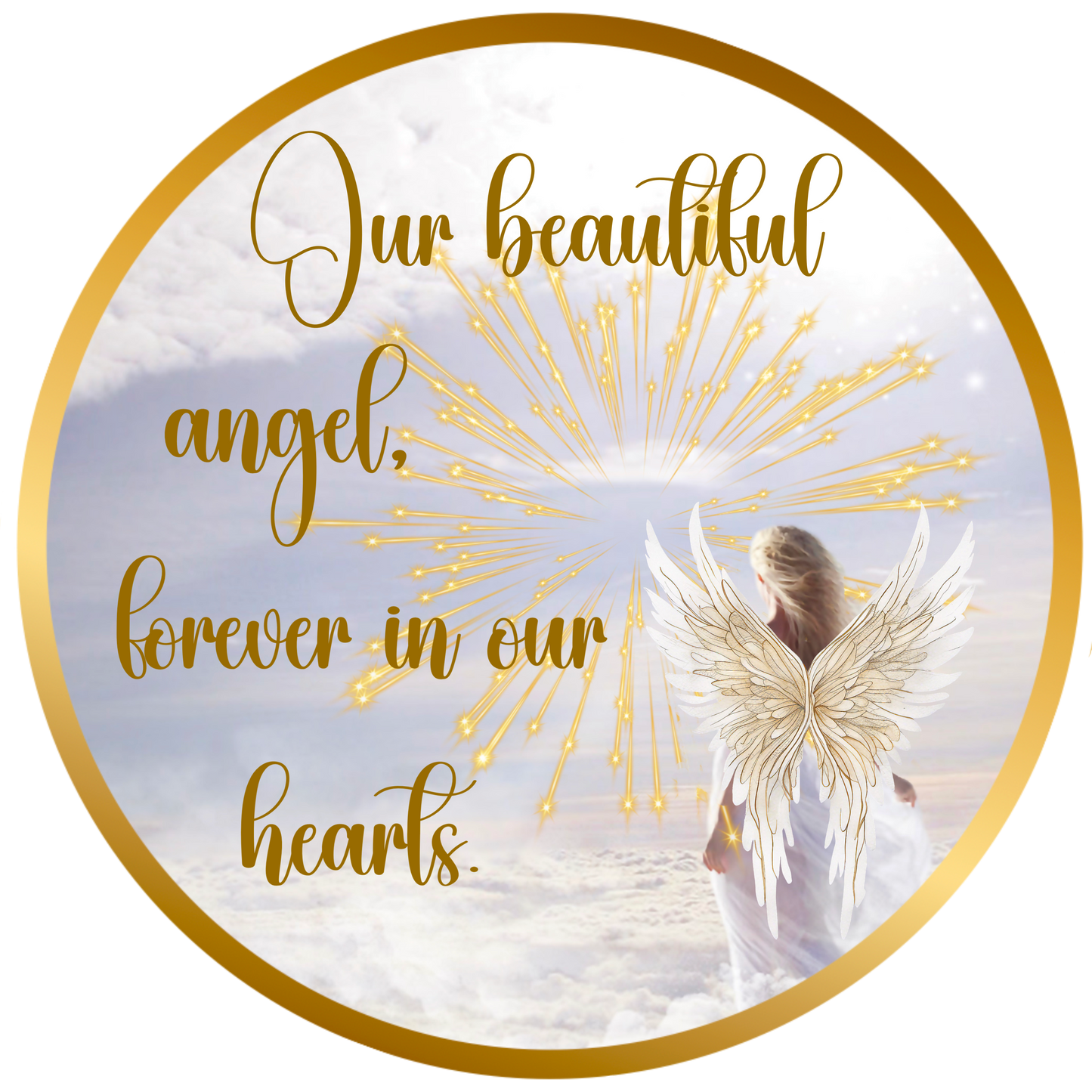 Exclusive Memorial Signs – Elegant Remembrance Tribute – Available in 10" & 11.75" – Cemetery Decor