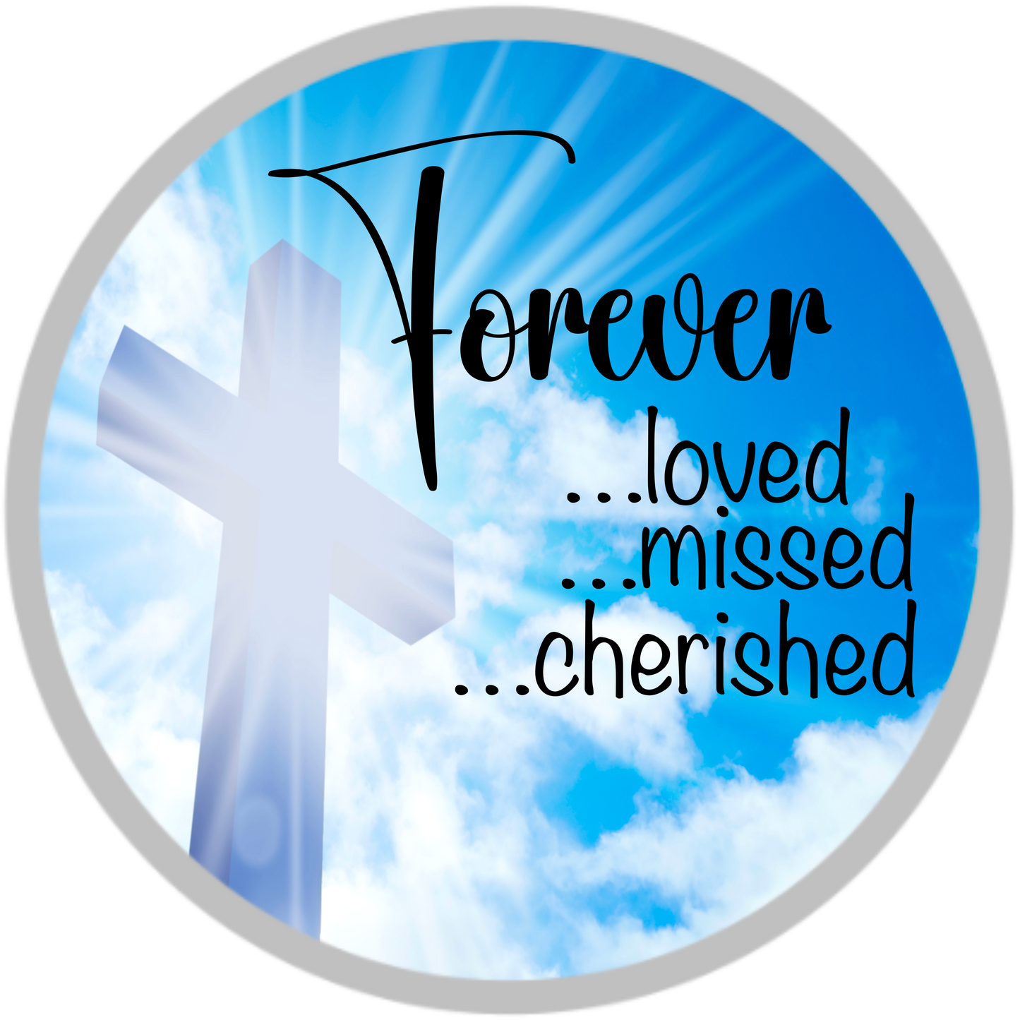 Exclusive Memorial Signs – Elegant Remembrance Tribute – Available in 10" & 11.75" – Cemetery Decor