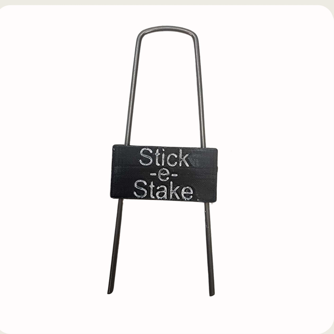 Stick-e-Stake – Adjustable Floral Sign Holder with Peel & Stick Design