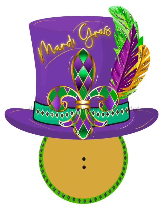 Bow Backer, Mardi Gras Bow Backer, wood sign, BB-W-0040, 13" wreath sign