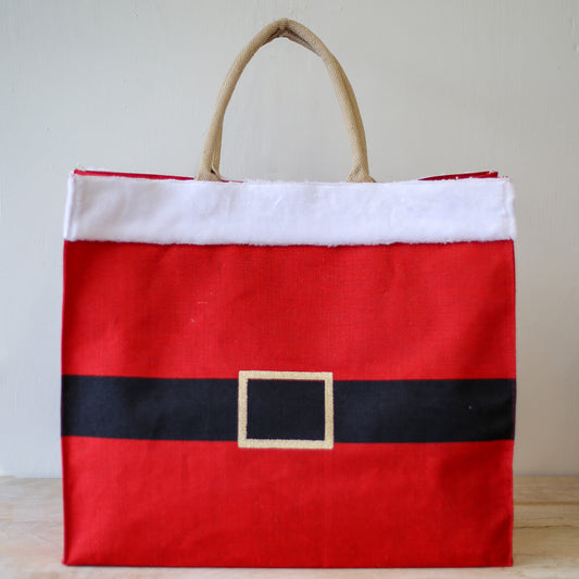 Santa Belt Carryall Tote