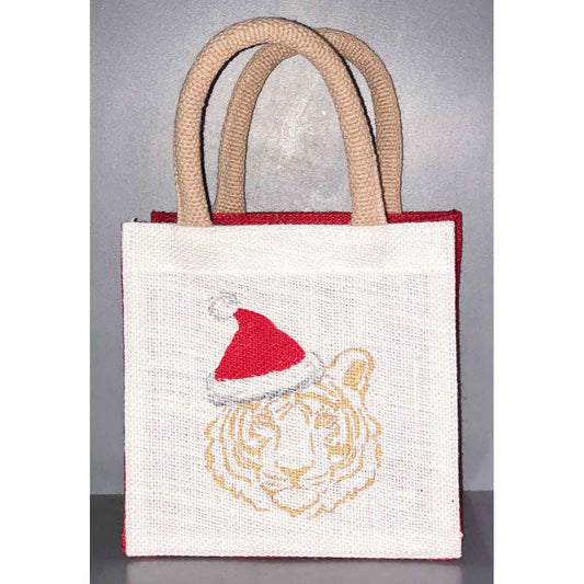 Tiger Santa Petite Gift Tote