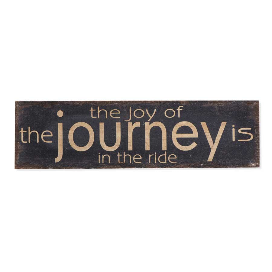 Journey Burlap Print