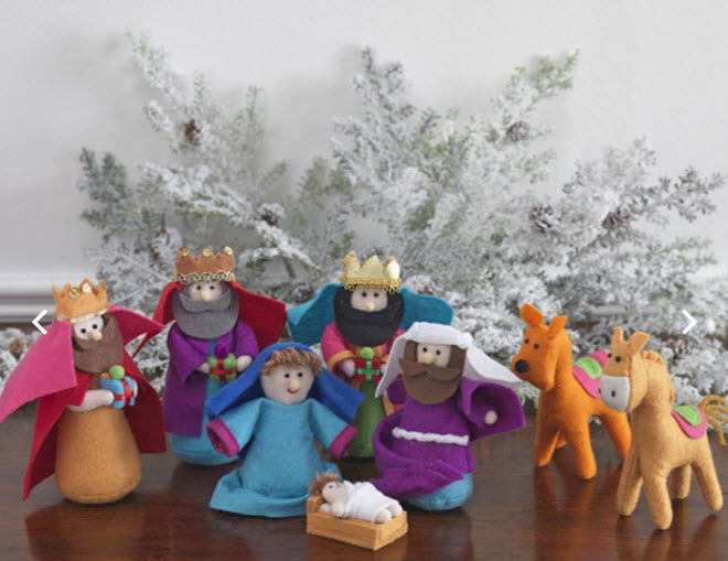 Raz 6" Nativity Set