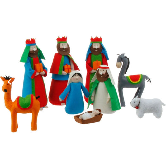 Raz 14" Nativity Set