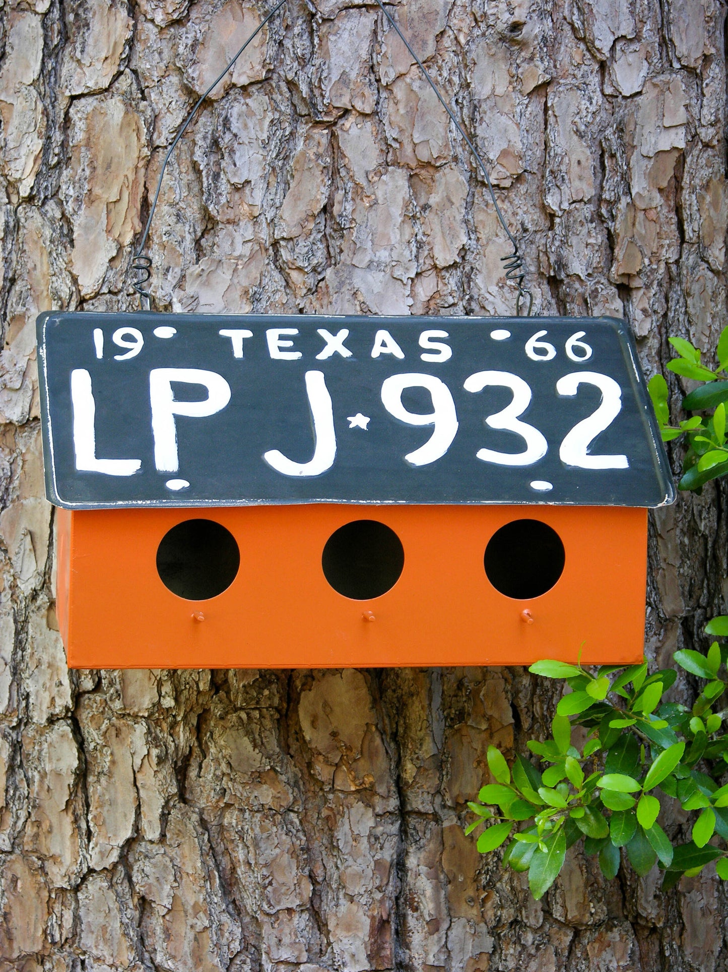 License Plate Birdhouse