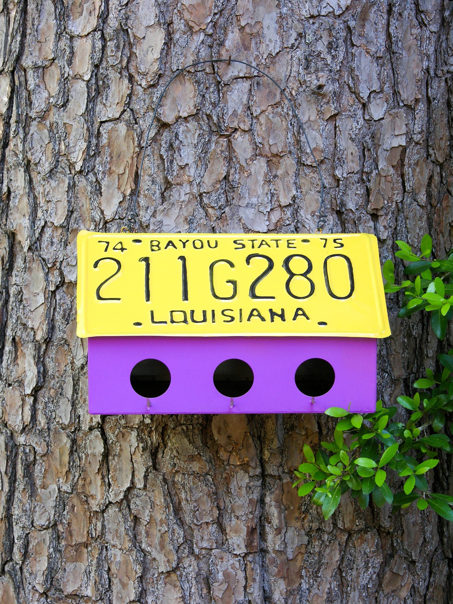 License Plate Birdhouse