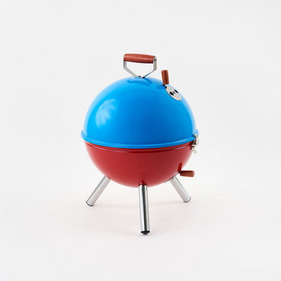 Metal Red/Blue Mini Barbeque