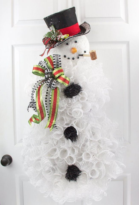 Snowman Wreath Tutorial