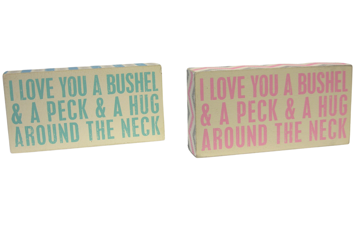 Bushel and a Peck Box Sign