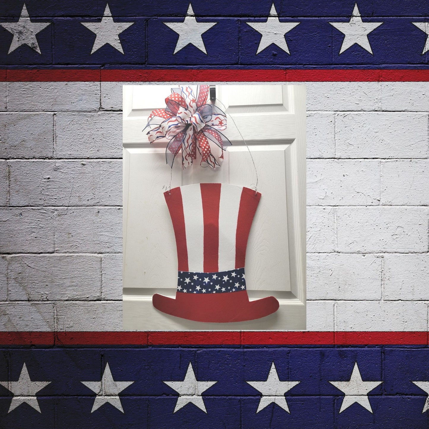 Patriotic Hat Door Hanger Tutorial