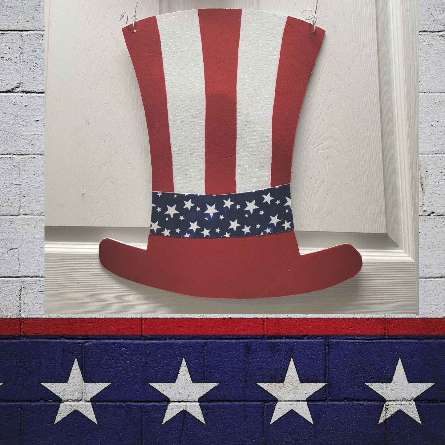 Patriotic Hat Door Hanger Tutorial