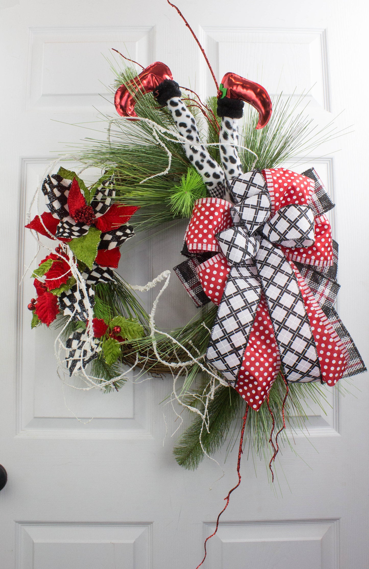 Elf Leg Christmas Wreath