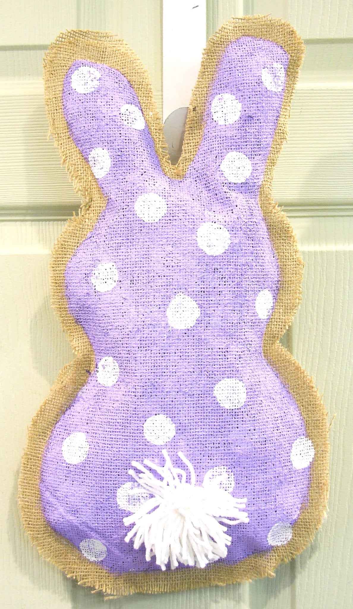 Burlap Painted Bunny Hanger