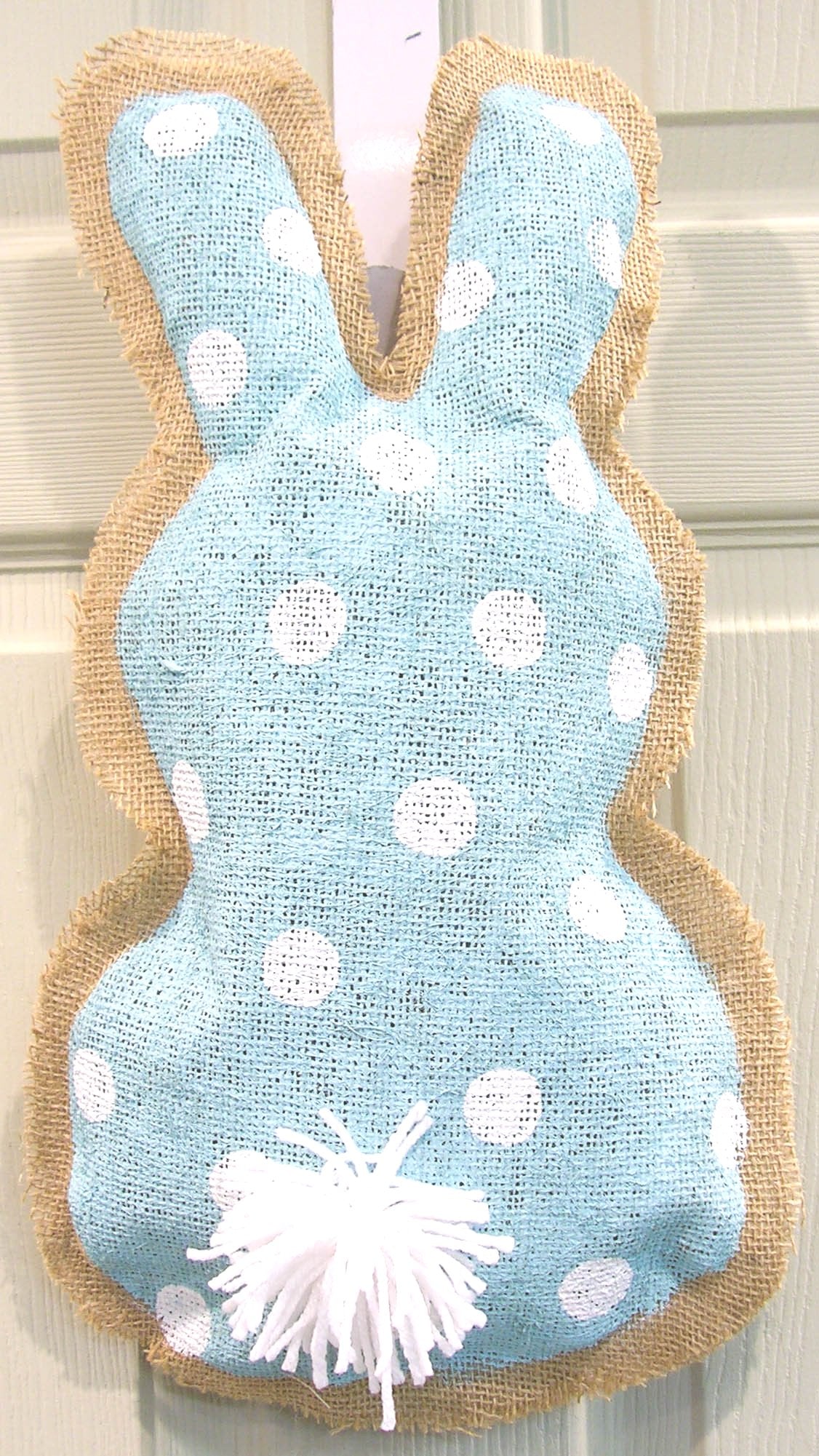 Burlap Painted Bunny Hanger