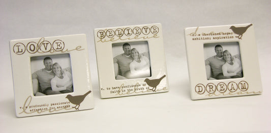 Ceramic Bird Accent Frames